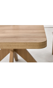 Mesa extensible 160 cms DUBLIN pata central madera