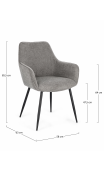 Silla MARCONIA gris